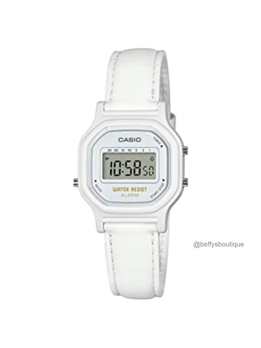 Casio Vintage Quartz Digital Watch Leather Band Water Resistant